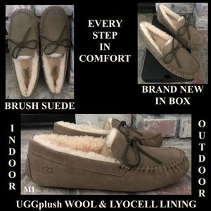 Uggs Men DLF CORVIN Leather Slip On Loafer Size 10 BNIB